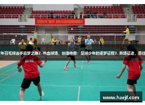 1. 顽强拼搏，风雨无阻：青年羽毛球选手追梦之路2. 热血球场，创造传奇：足球少年的逐梦征程3. 赛场征途，勇往直前：女排队长的拼搏故事